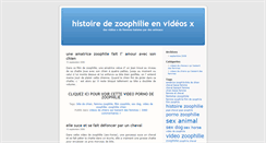 Desktop Screenshot of histoiredezoophilie.com